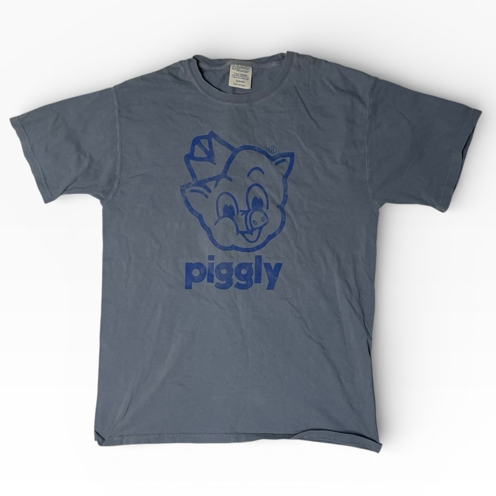 Piggly Wiggly Graphic T-Shirt Mens Medium Comfort Wash Blue Hilton Head Island